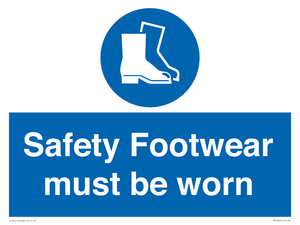 Safety Footwear must be worn